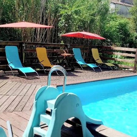 Studio Charmant Dans Un Ancien Moulin Pres D'Orange 30 M² Piscine Ngoại thất bức ảnh